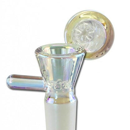 Black Leaf - Glaskopf mit Glassieb - Regenbogeneffekt - NS 18,8er