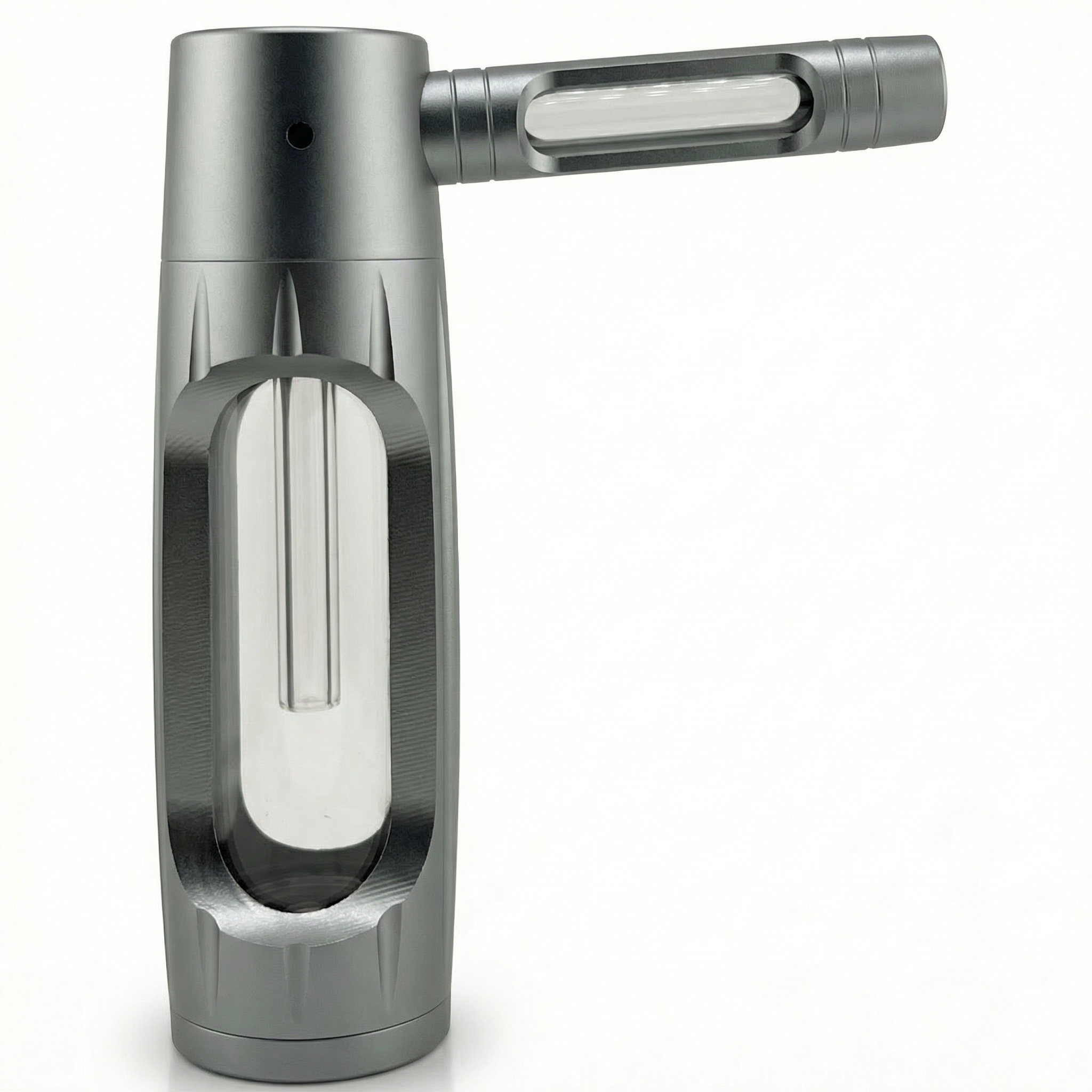 PuffX VapoBong tragbare Bong Aluminium & Glas – Kompakte Wasserpfeife
