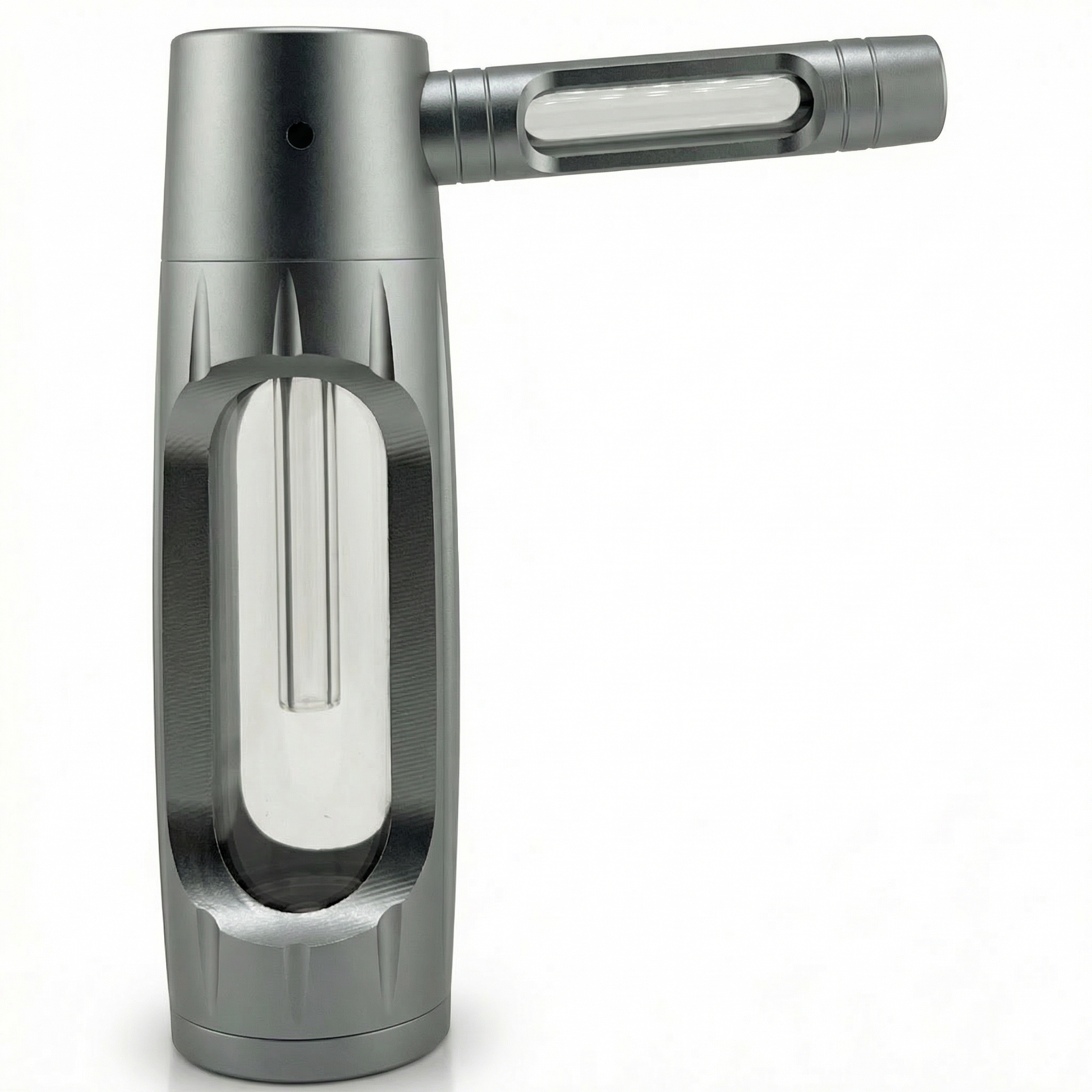 PuffX VapoBong tragbare Bong Aluminium & Glas – Kompakte Wasserpfeife