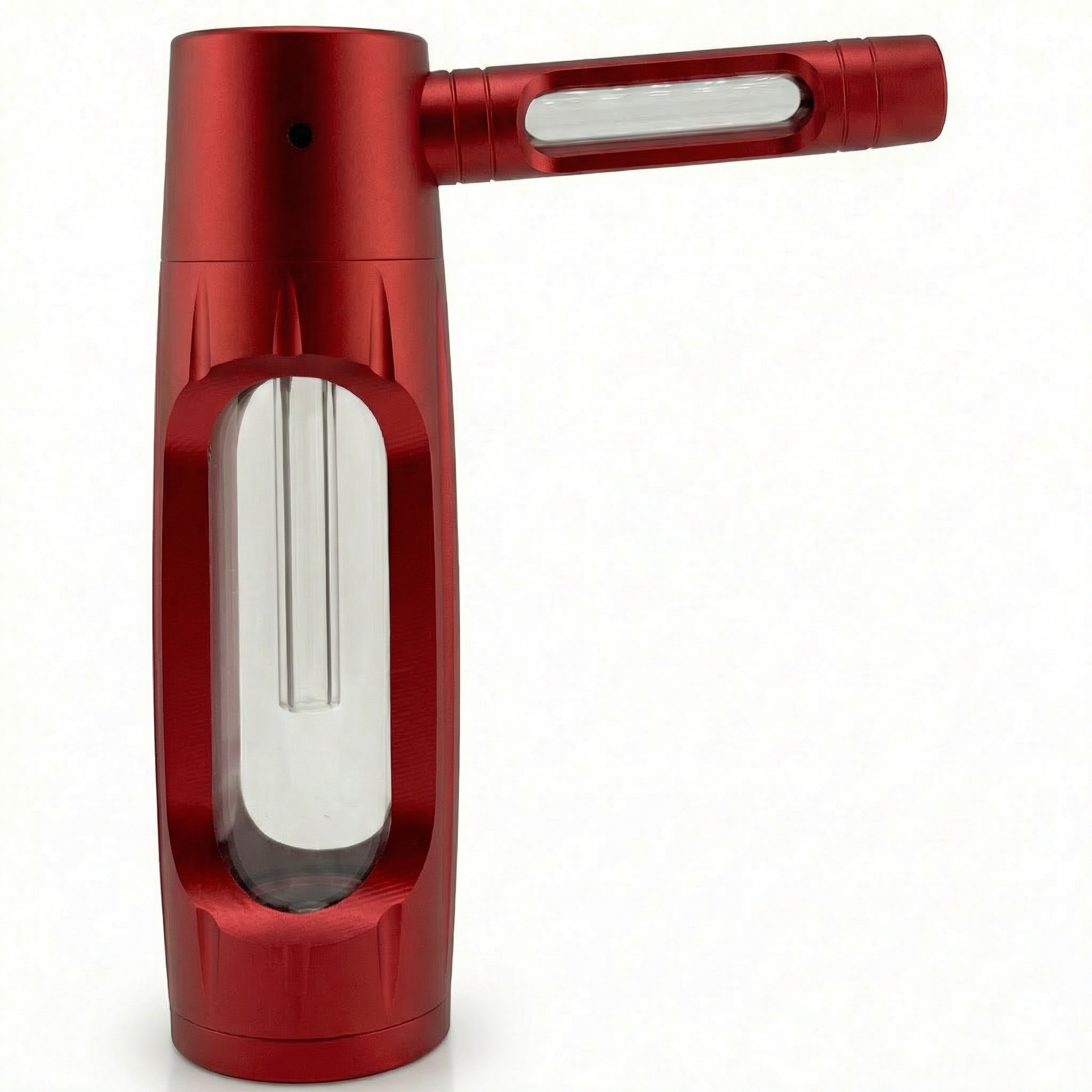 PuffX VapoBong tragbare Bong Aluminium & Glas – Kompakte Wasserpfeife
