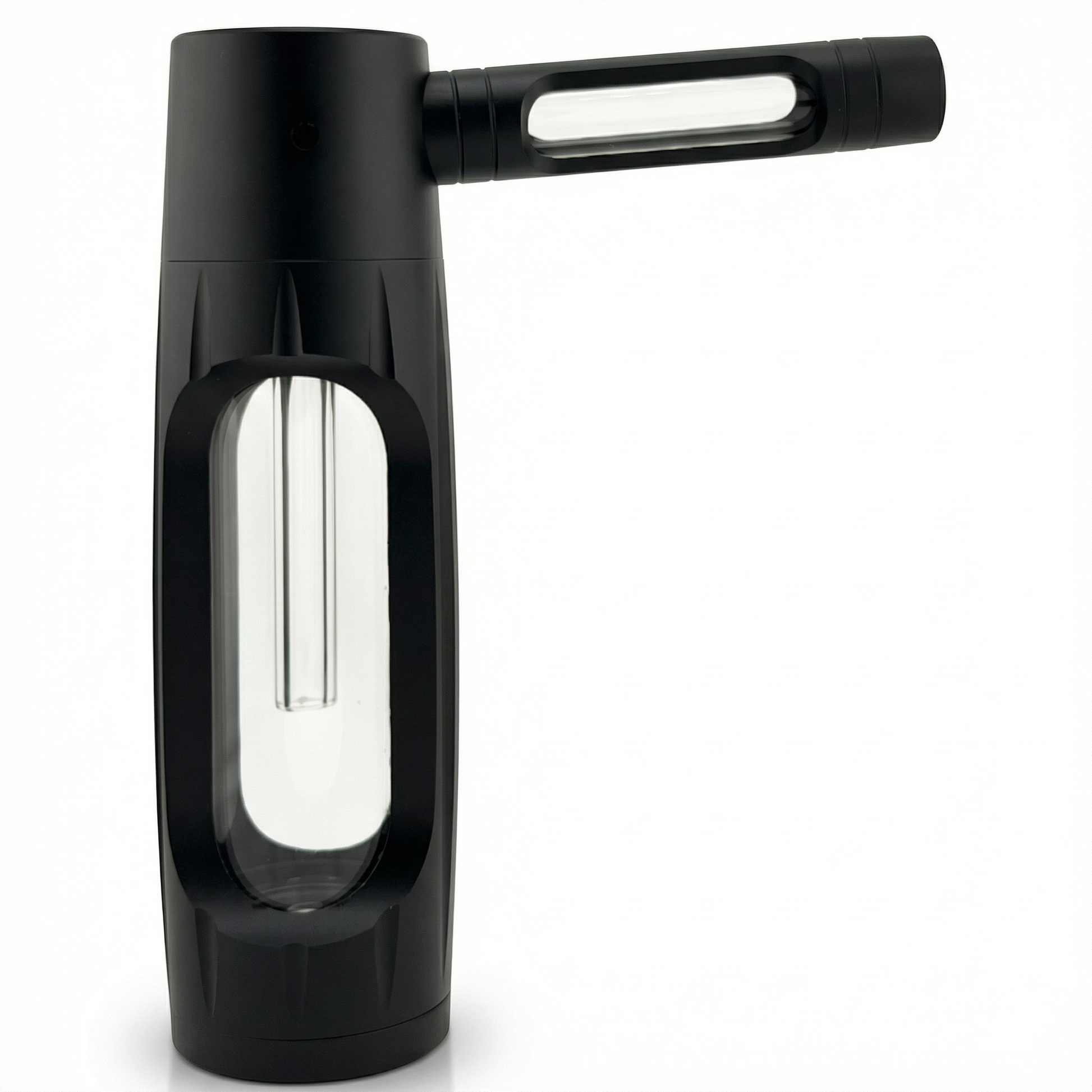 PuffX VapoBong tragbare Bong Aluminium & Glas – Kompakte Wasserpfeife