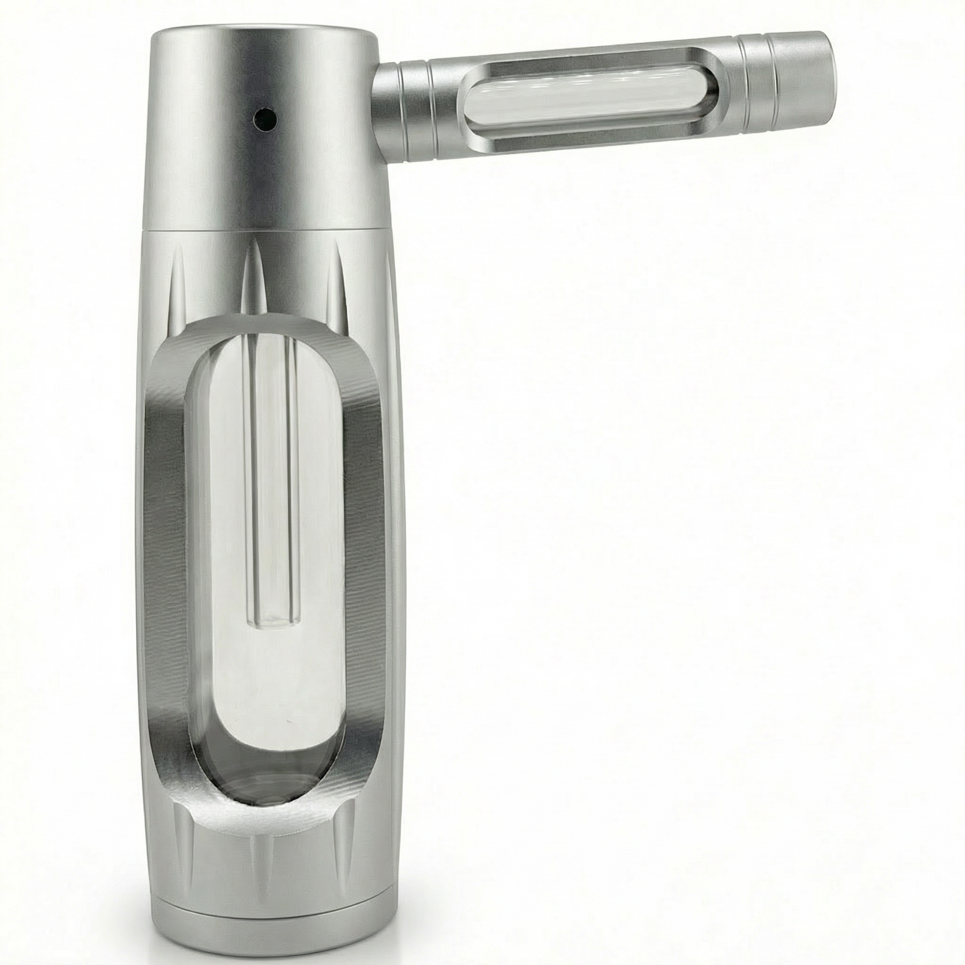 PuffX VapoBong tragbare Bong Aluminium & Glas – Kompakte Wasserpfeife