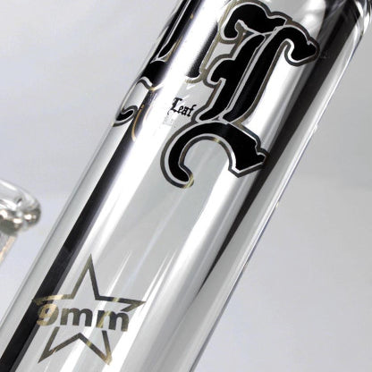 Black Leaf Glasbong - Zylinder- / Eisbong - 9mm - Höhe 350mm