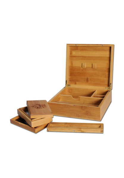 Black Leaf Aufbewahrungsbox -Skull Stoner Box II - Bambus