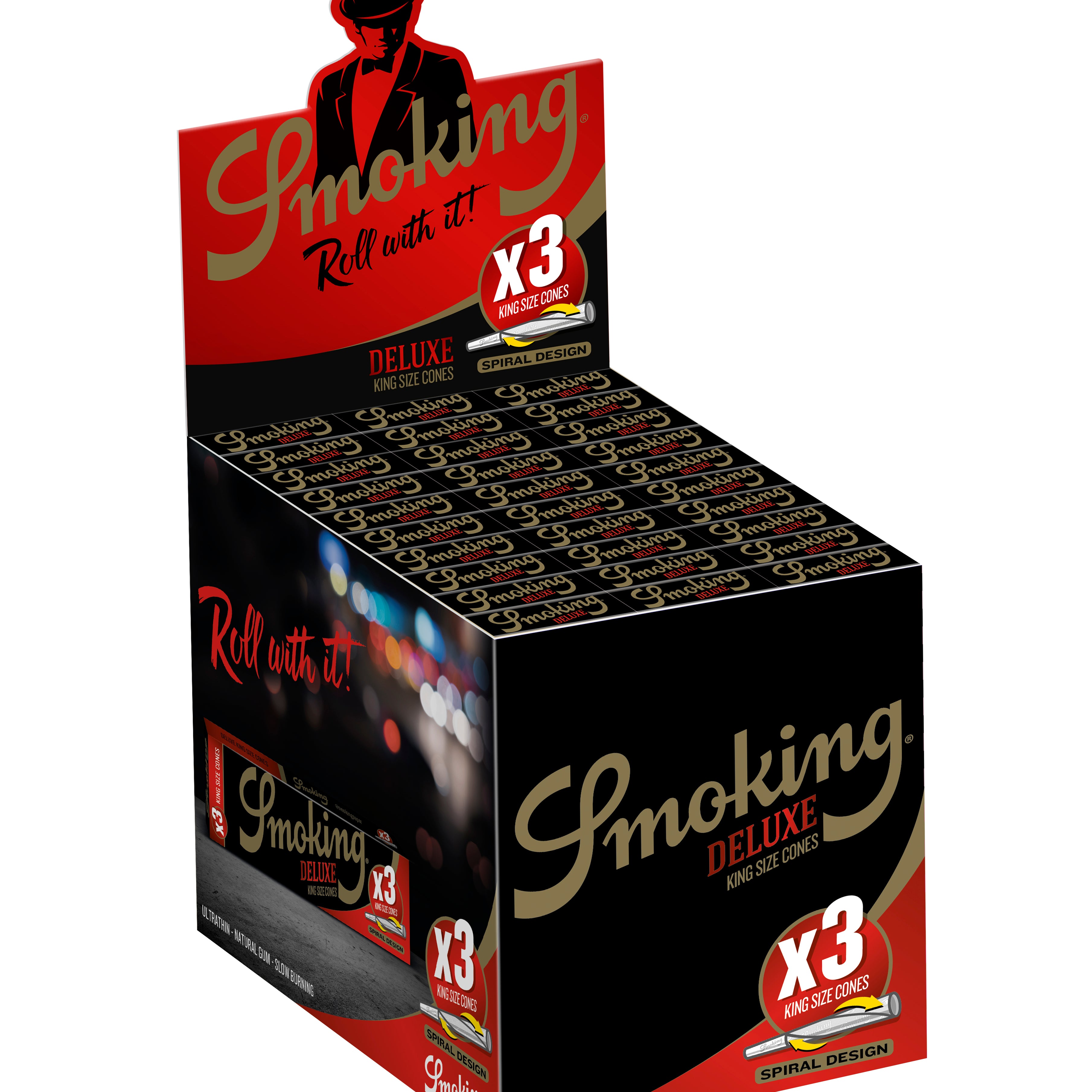 Smoking King Size Cones zum befüllen 3er Pack - L 108mm