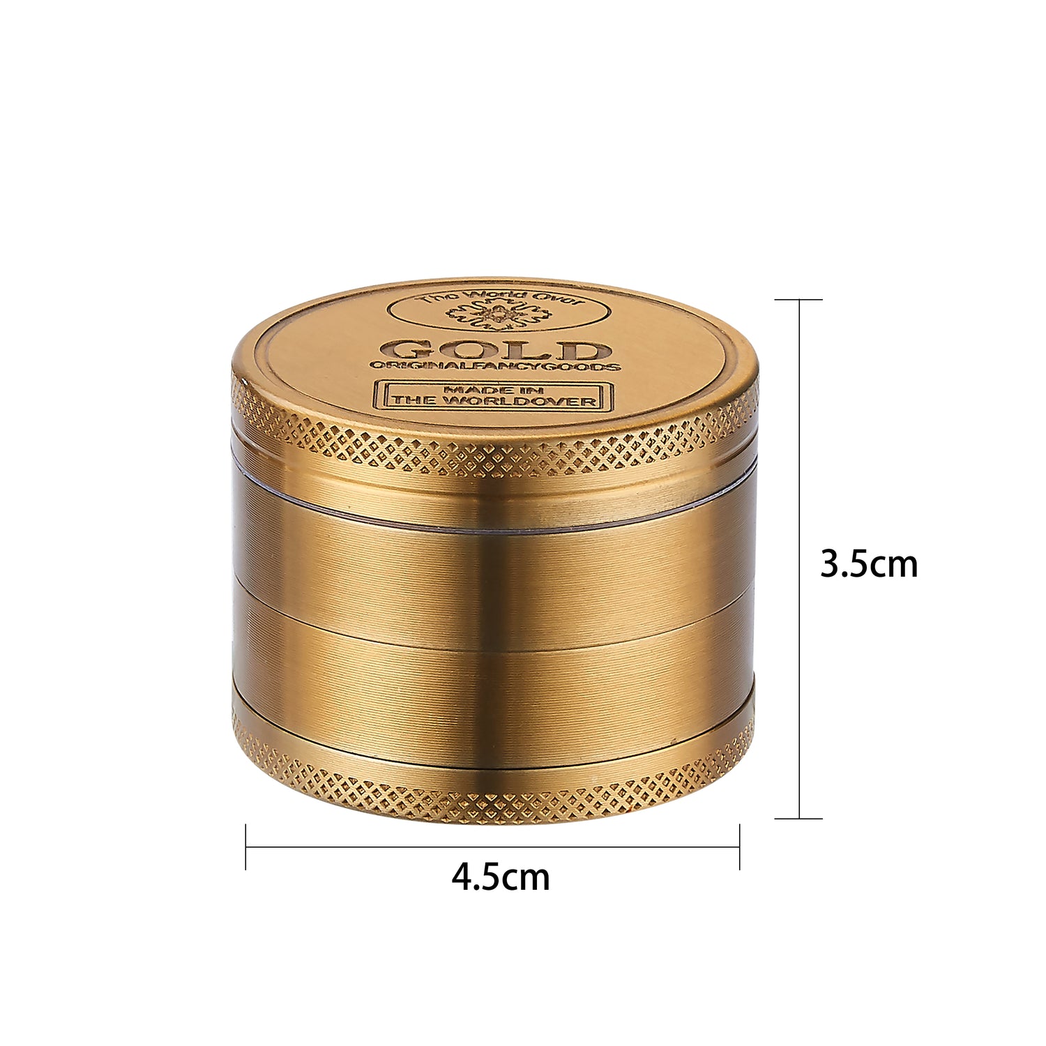 Champ High Aluminium-Grinder "Gold" 4-tlg. Ø 50mm