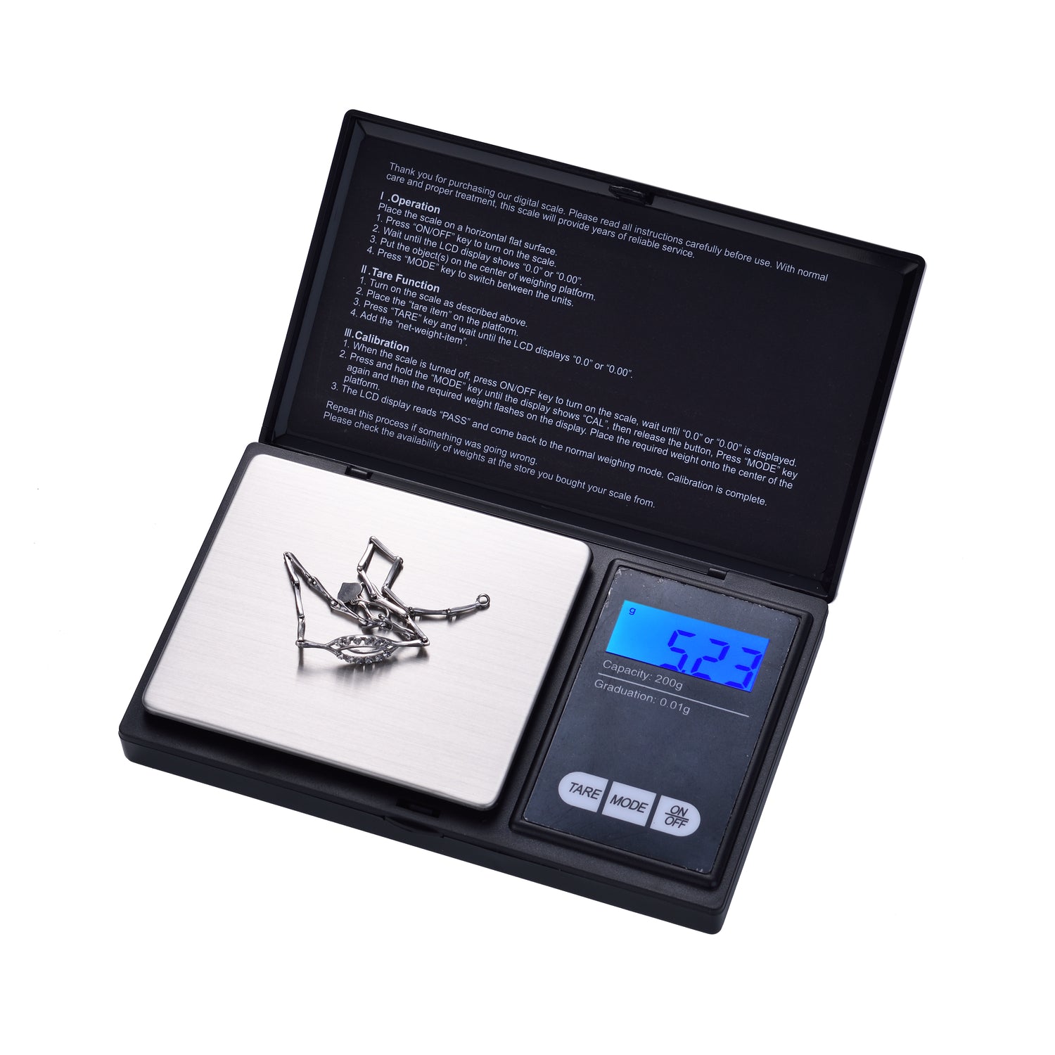 Champ High - "Professional Mini" Digitalwaage 0,01-200g - inkl. Batterien