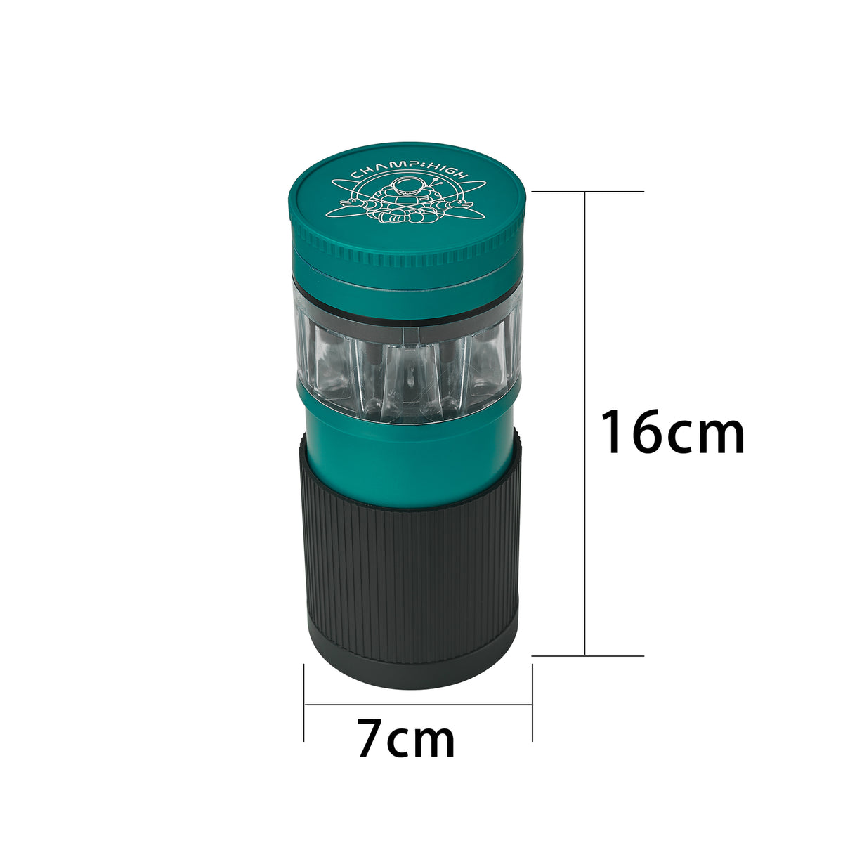 Champ High | Acrylgrinder & Cone Filler 4-tlg. Ø 70mm