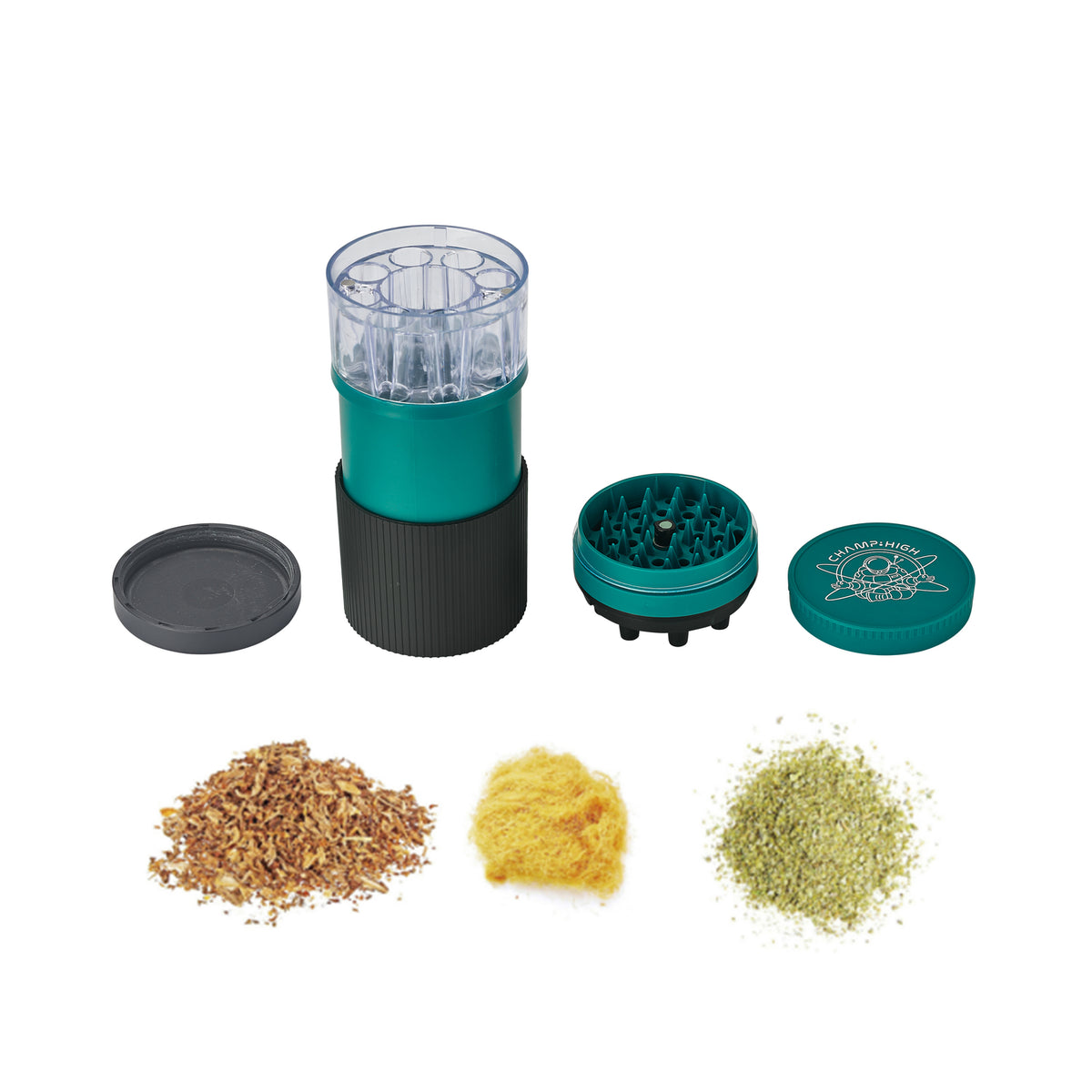 Champ High | Acrylgrinder & Cone Filler 4-tlg. Ø 70mm