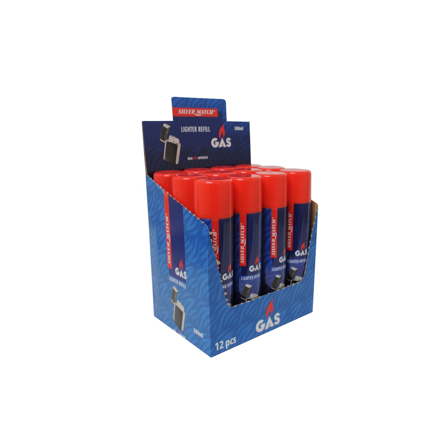 Silver Match Premium | 5x gereinigtes Feuerzeuggas / Extraktionsgas 300ml - dein-Onlineheadshop.de