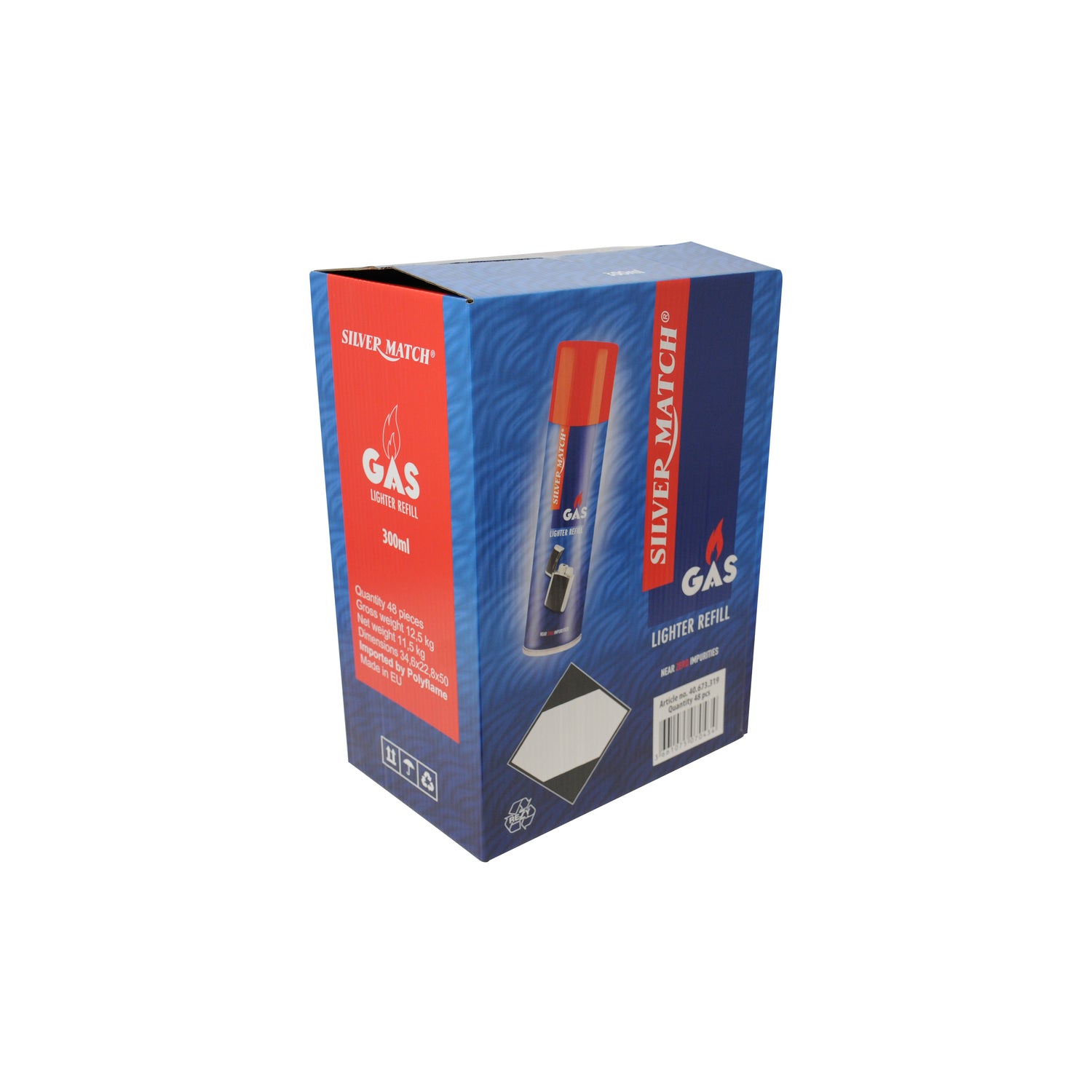 Silver Match Premium | 5x gereinigtes Feuerzeuggas / Extraktionsgas 300ml - dein-Onlineheadshop.de