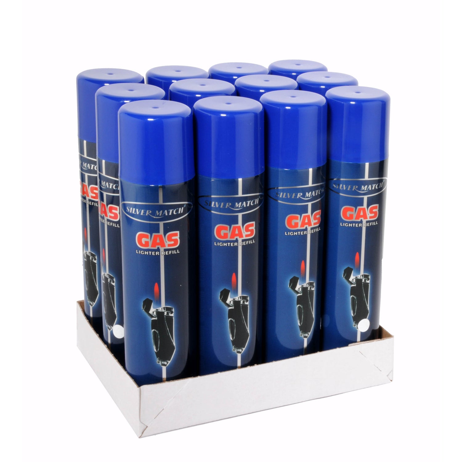 Silver Match Premium | 5x gereinigtes Feuerzeuggas / Extraktionsgas 300ml - dein-Onlineheadshop.de