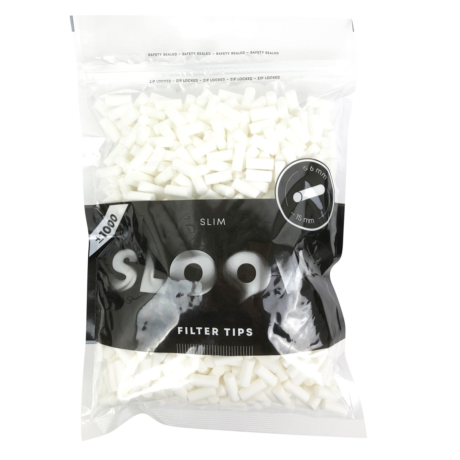 Sloow | 1000x Slim Filter zum eindrehen - Zigarettendrehfilter Ø 6mm - dein-Onlineheadshop.de
