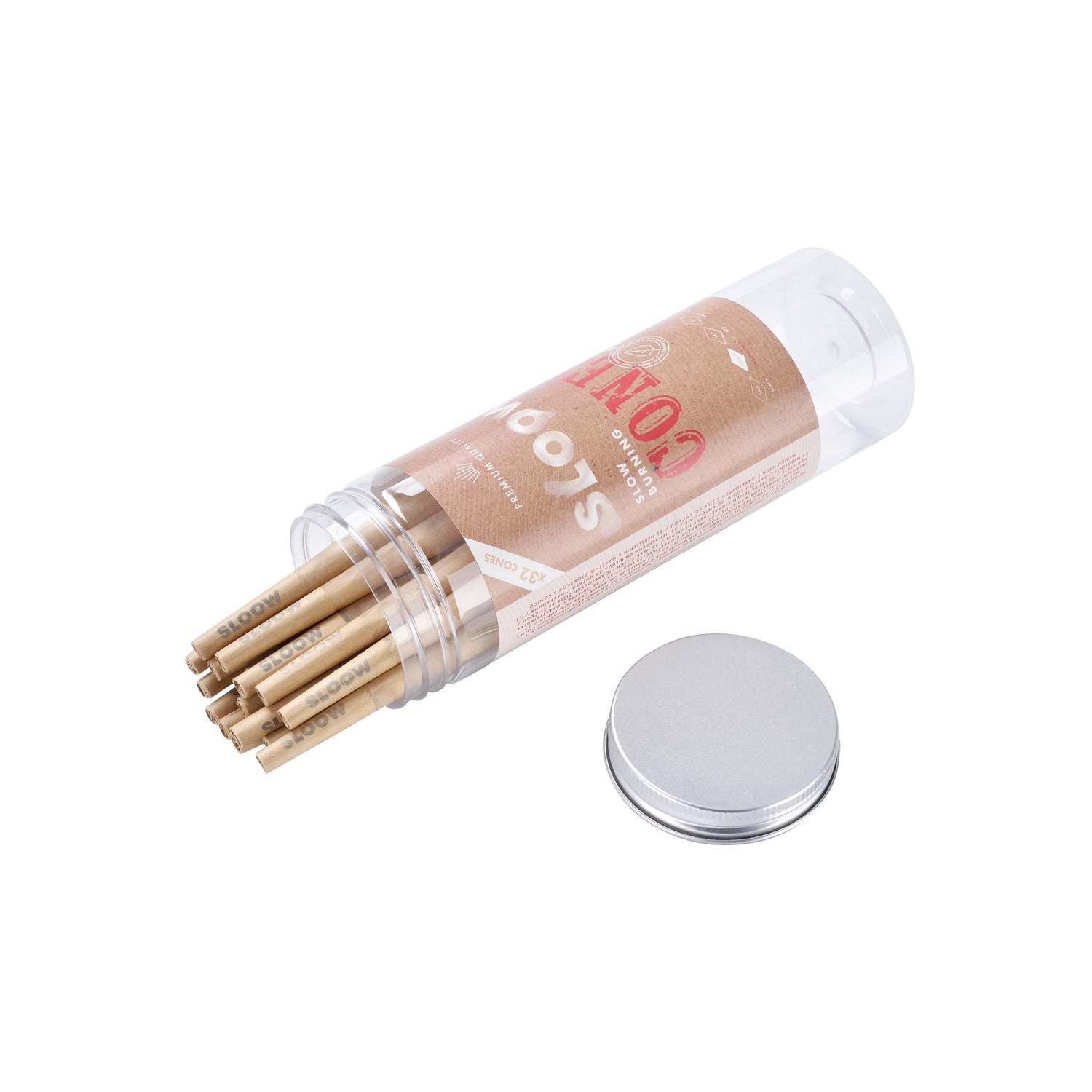 Sloow - 32x Unbleached King Size Cones - vorgedrehte Joints zum befüllen