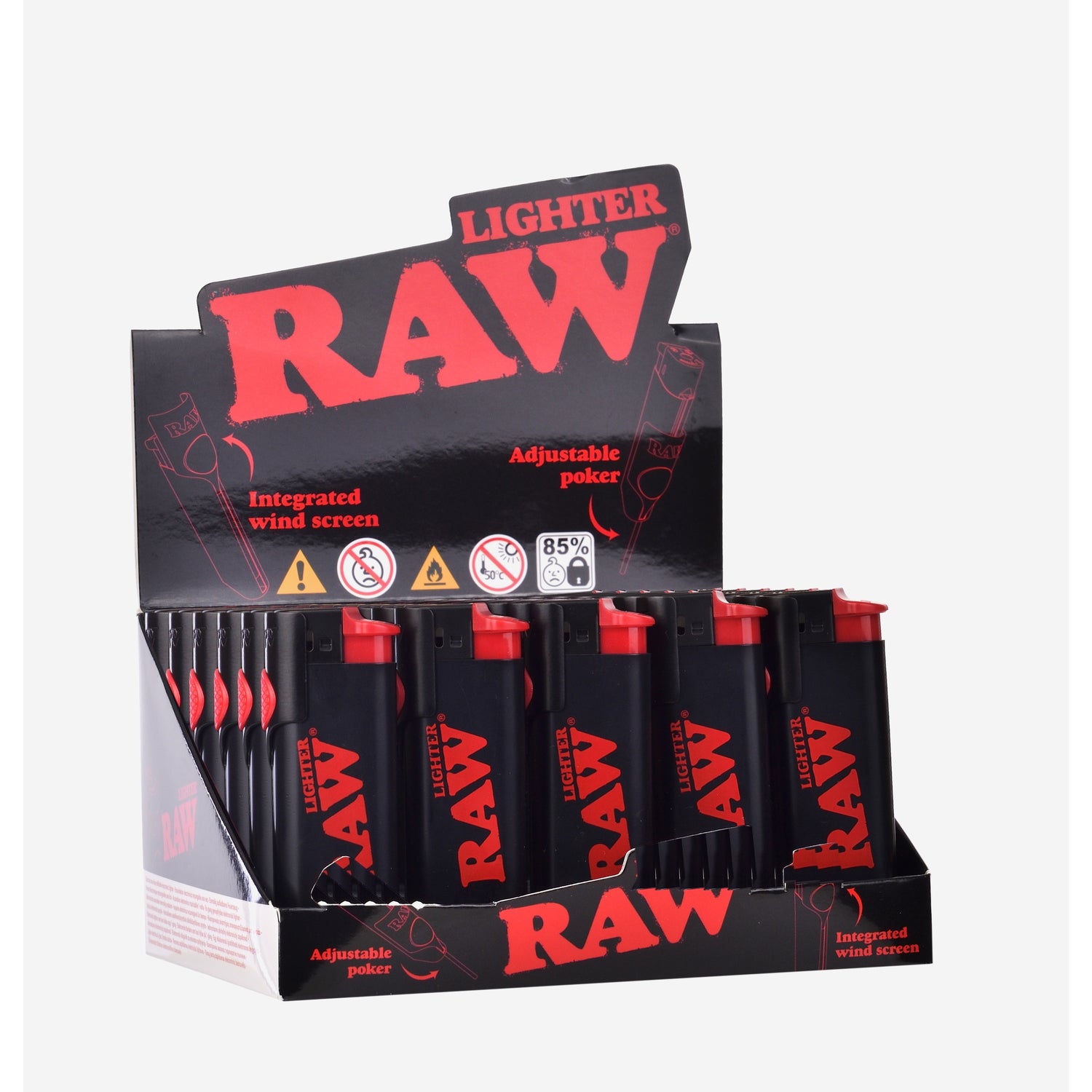 Raw | Phoenix Lighter Feuerzeug mit Windschutz & Stopfhilfe - dein-Onlineheadshop.de