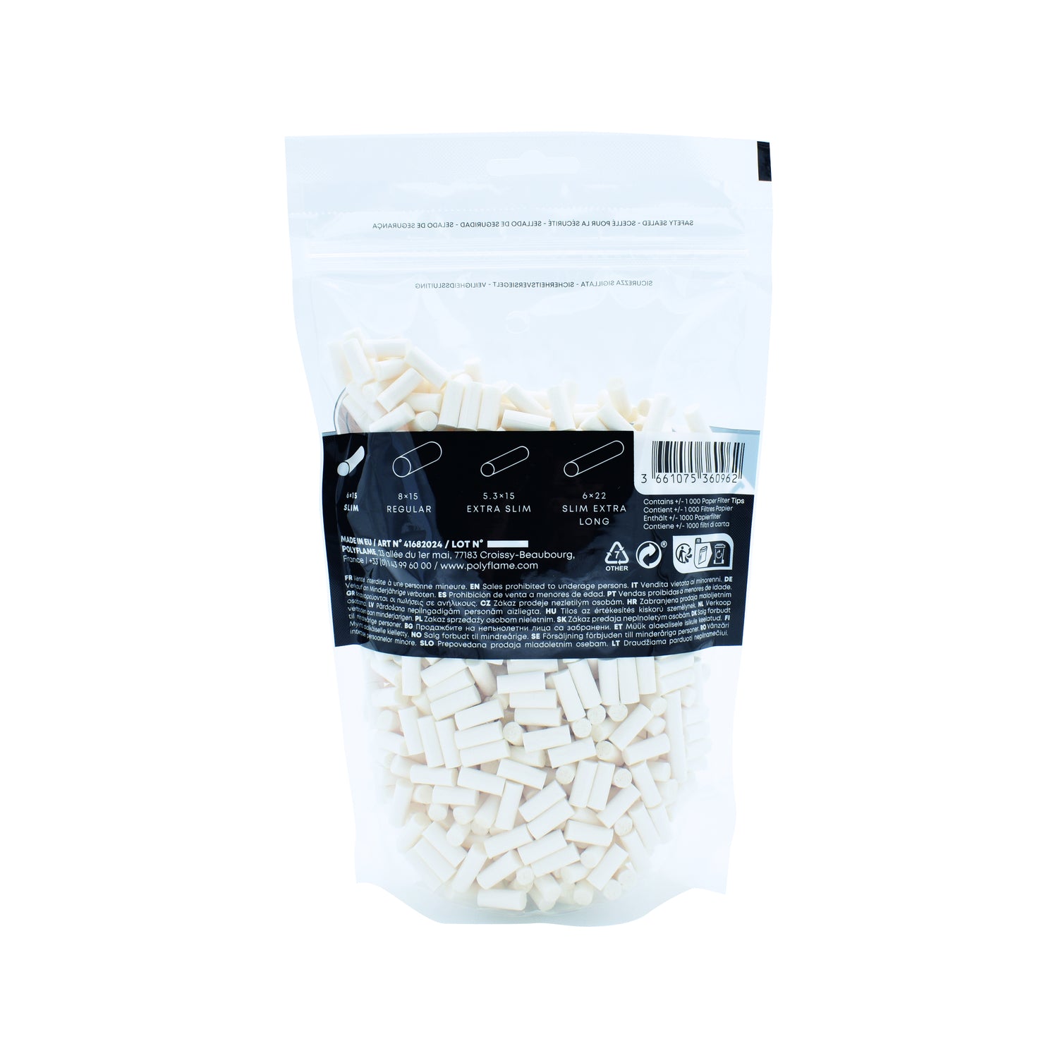 Sloow | 1000x Papierfilter zum eindrehen - Zigarettendrehfilter Ø 6mm - dein-Onlineheadshop.de