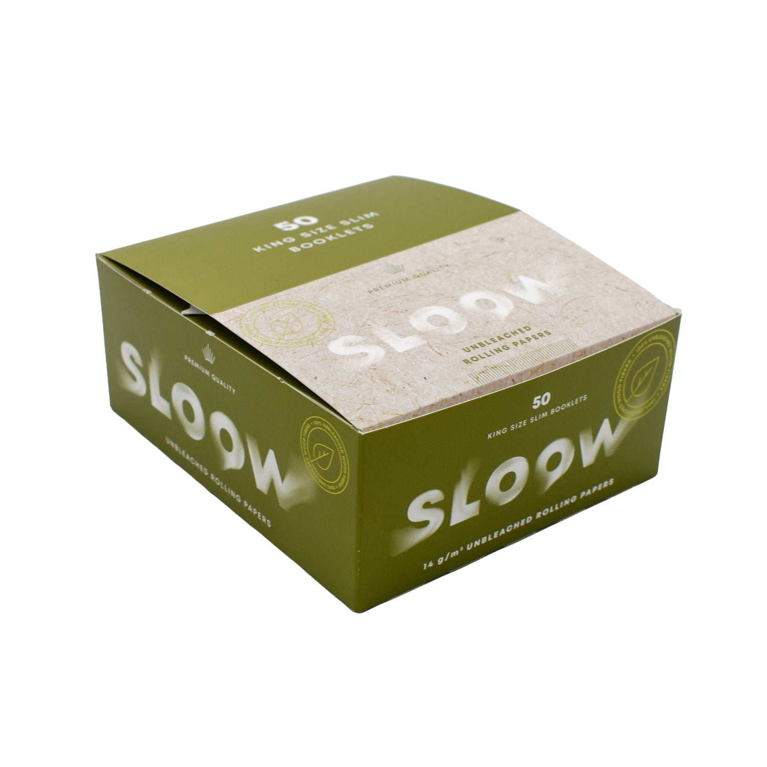 Sloow | King Size Slim - Longpapers Drehpapiere unbleached - dein-Onlineheadshop.de
