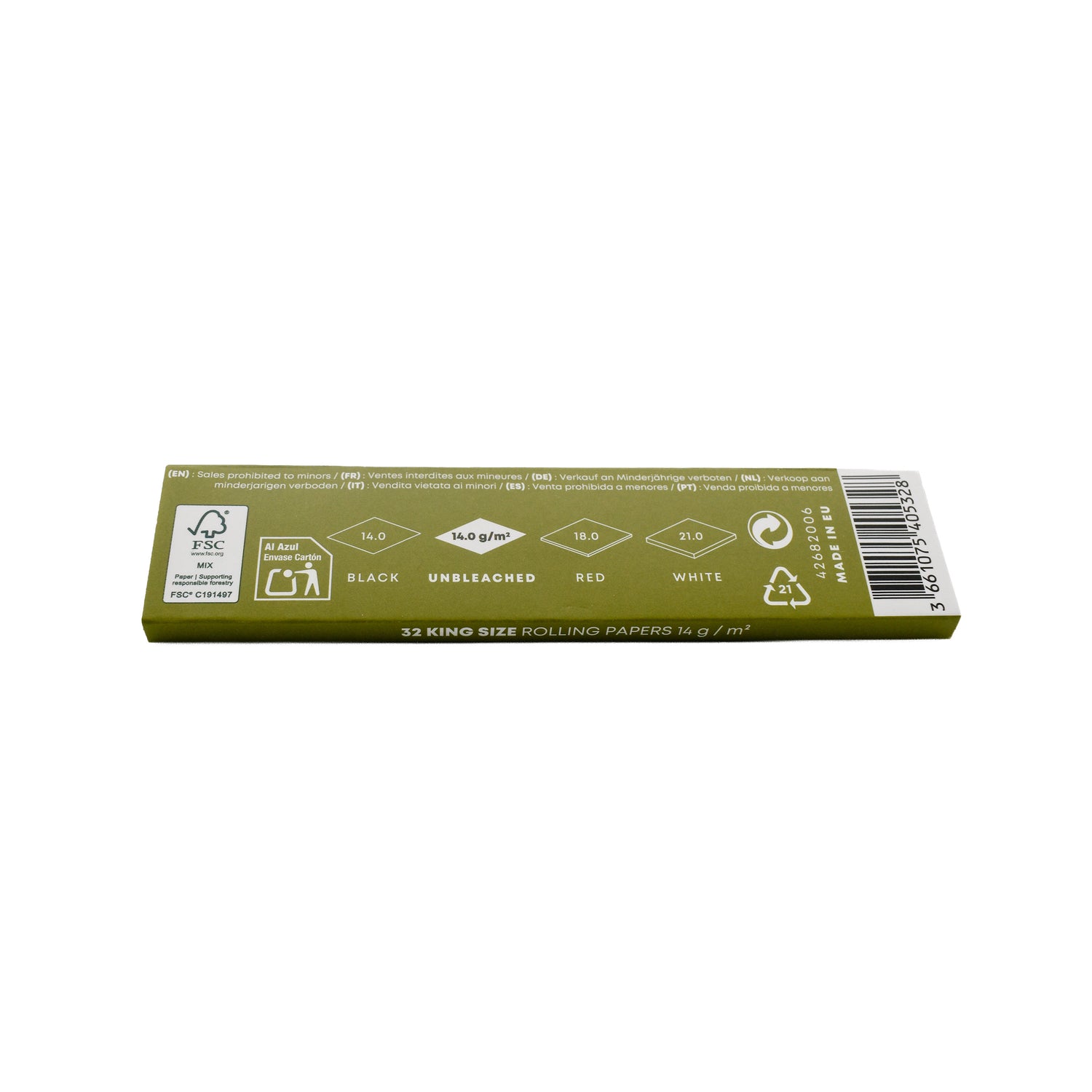 Sloow | King Size Slim - Longpapers Drehpapiere unbleached - dein-Onlineheadshop.de