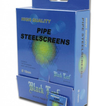 Black Leaf | Edelstahlsiebe zum einlegen | 5er Pack | Ø 15mm