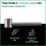 TiSmoke - hochwertige Titanpfeife aus 3 teilen | Purpfeife - L 90mm - dein-Onlineheadshop.de