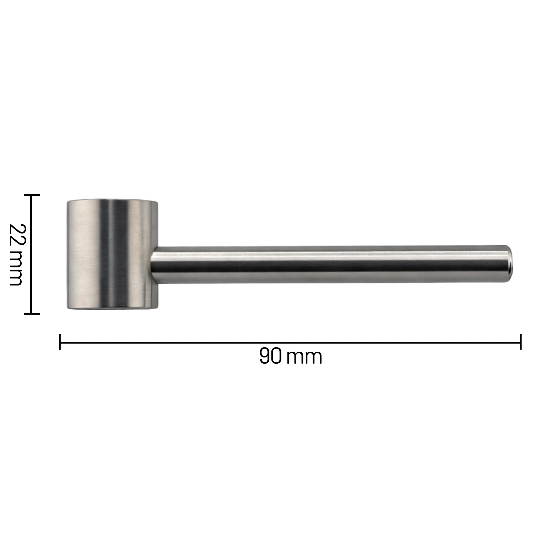 TiSmoke - hochwertige Titanpfeife aus 3 teilen | Purpfeife - L 90mm - dein-Onlineheadshop.de
