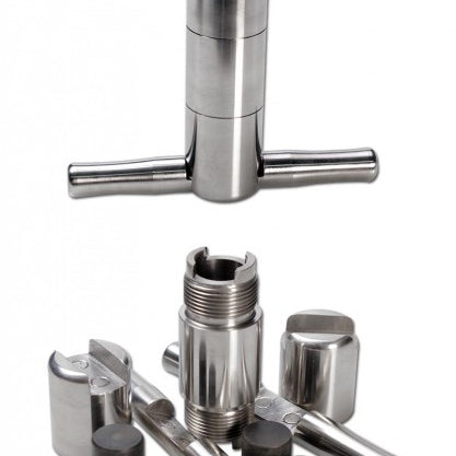 Black Leaf Super Pollen Presse aus Stahl magnetisch