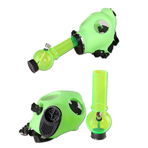 Gasmaske mit Acyrlbong Gasmaske - Pink - dein-Onlineheadshop.de