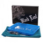 Black Leaf Rolling Tray mit LED-Beleuchtung, Mixtablett in blau