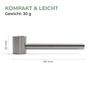 Pur22 - hochwertige Titanpfeife aus 3 teilen | Purpfeife - L 90mm - dein-Onlineheadshop.de
