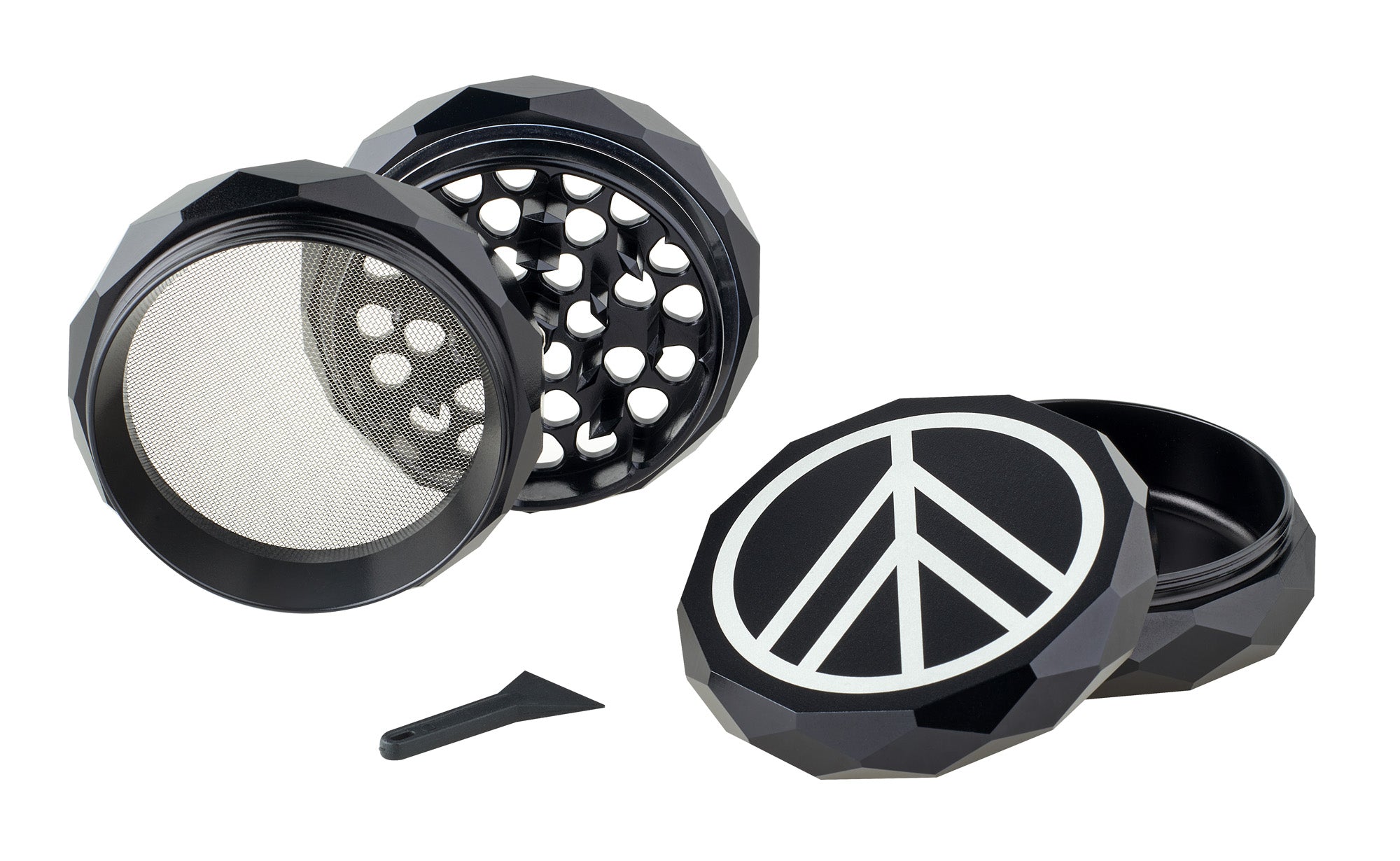 Norddampf Aluminium-Grinder Mühle 4-tlg. - Ø 63mm