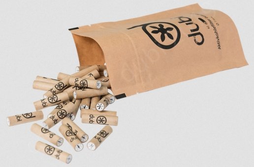 dubi Aktivkohlefilter Packung, 42 Stück, Durchmesser Ø 7mm