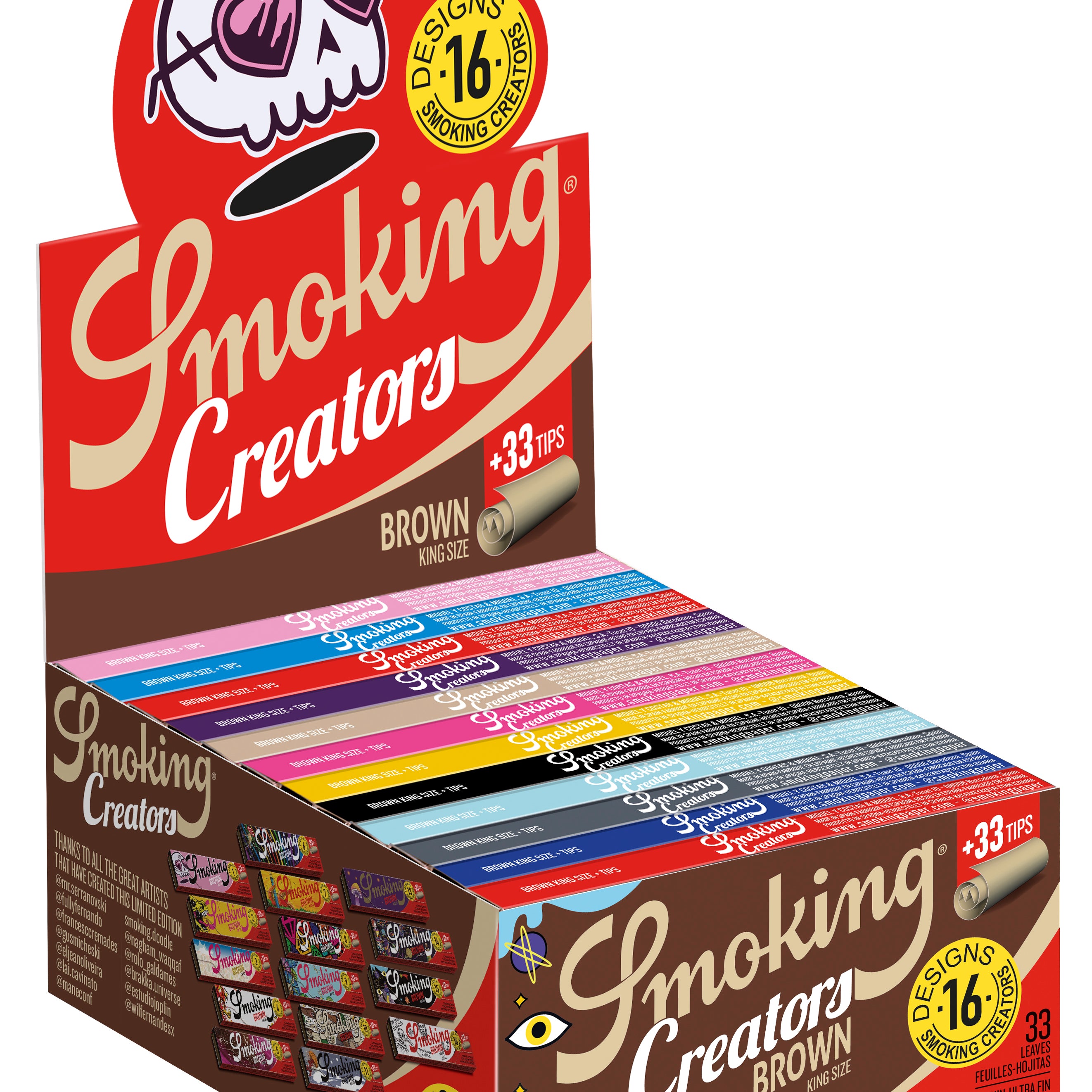 Smoking Paper "Brown-Creators" - King Size + Tips - Longpapers