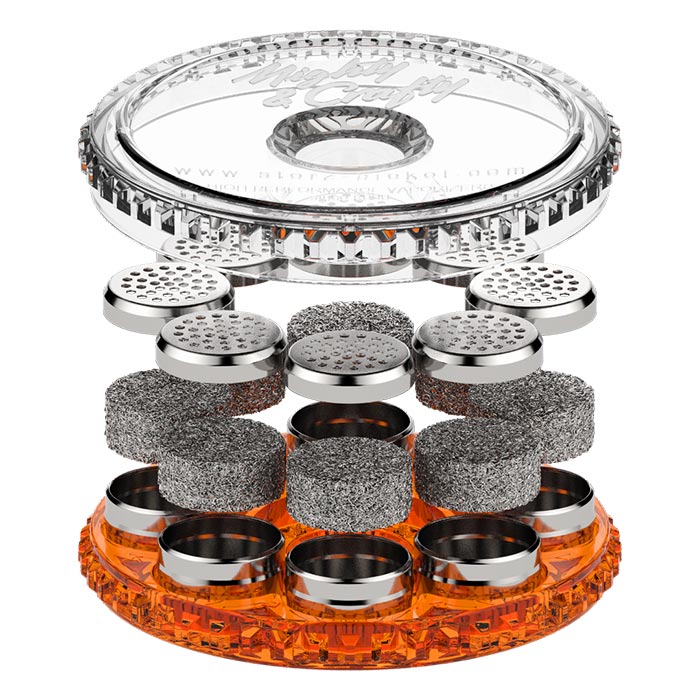 Storz & Bickel Magazin für Dosierkapseln, geliefert mit 8 Kapseln + Füllkissen für Flüssigkeiten