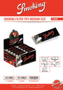 Smoking King Size Deluxe Tips - Black 50er Box - dein-Onlineheadshop.de
