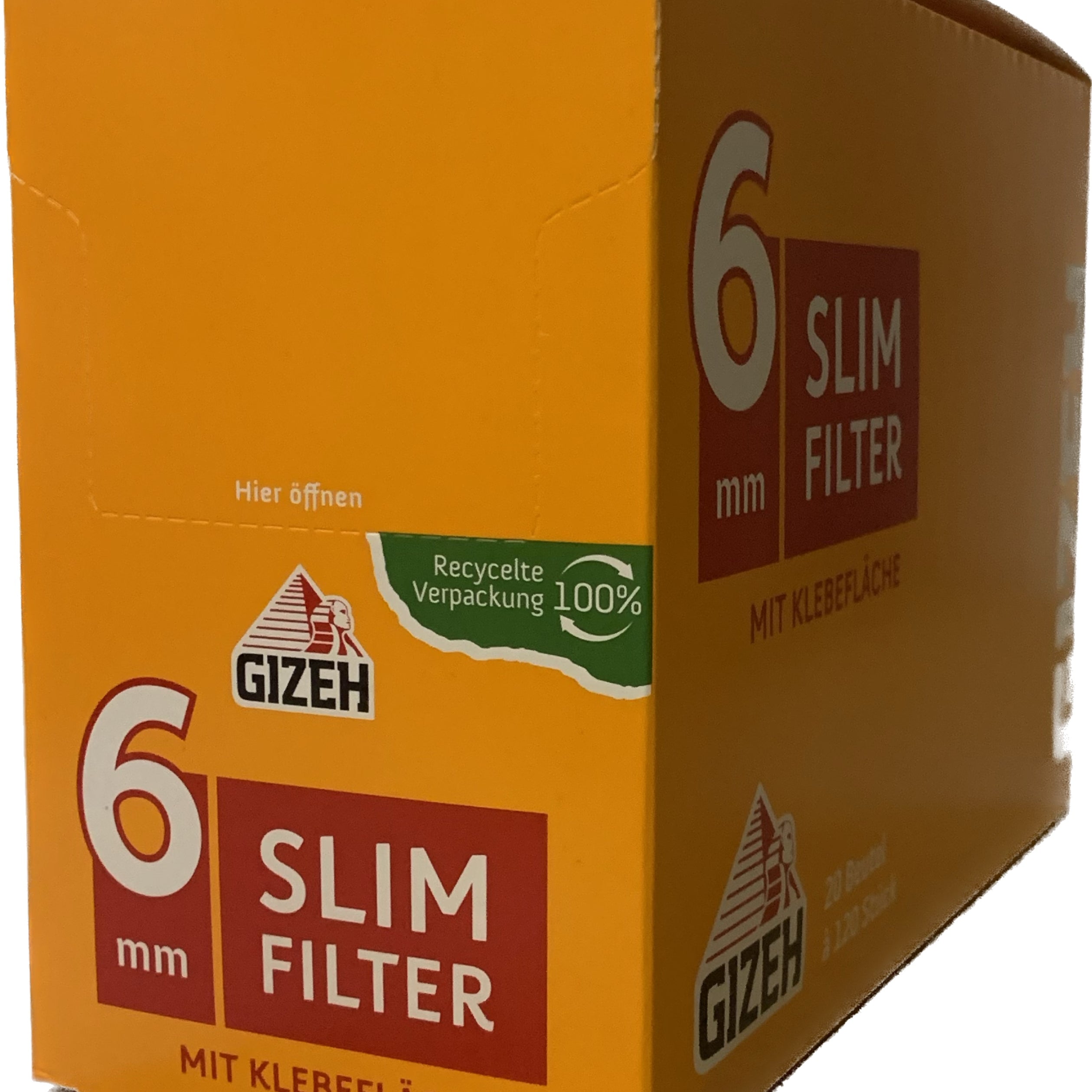 GIZEH Slim Filter - Zigarettendrehfilter 120er Beutel - Ø 6mm - dein-Onlineheadshop.de