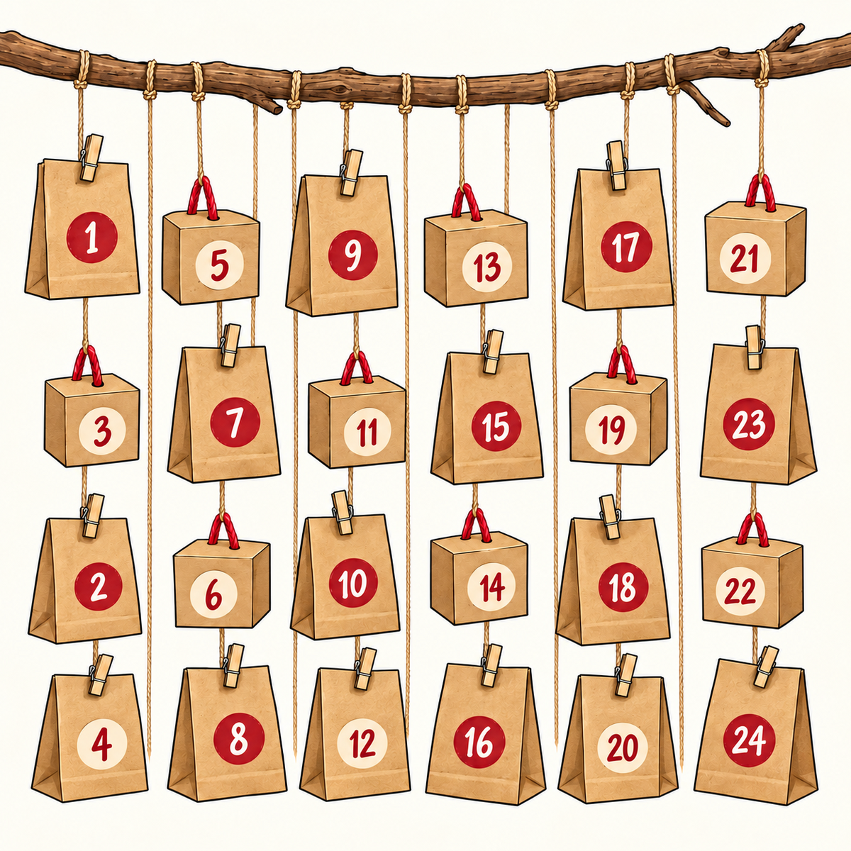 Headshop Adventskalender zum Aufhängen mit 24 Überraschungen