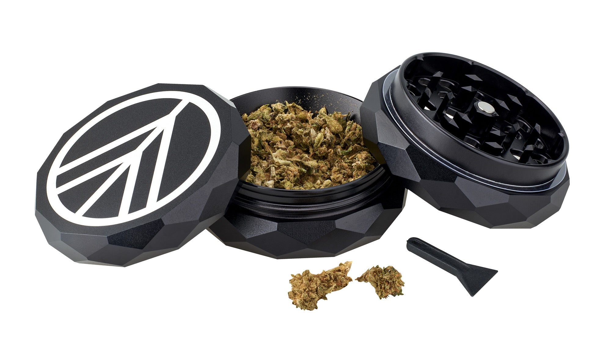 Norddampf Aluminium-Grinder Mühle 3-tlg. - Ø 63mm