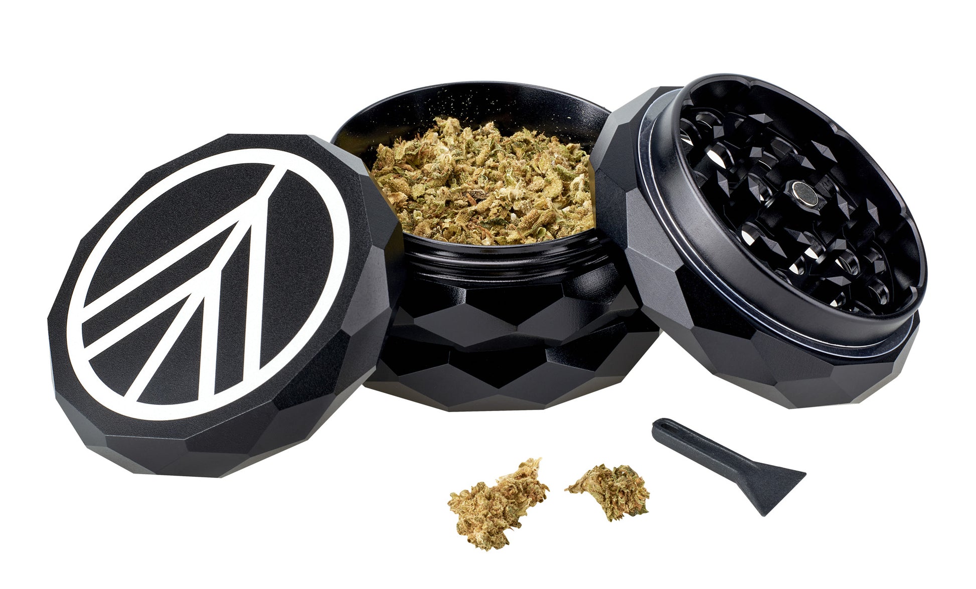 Norddampf Aluminium-Grinder Mühle 4-tlg. - Ø 63mm