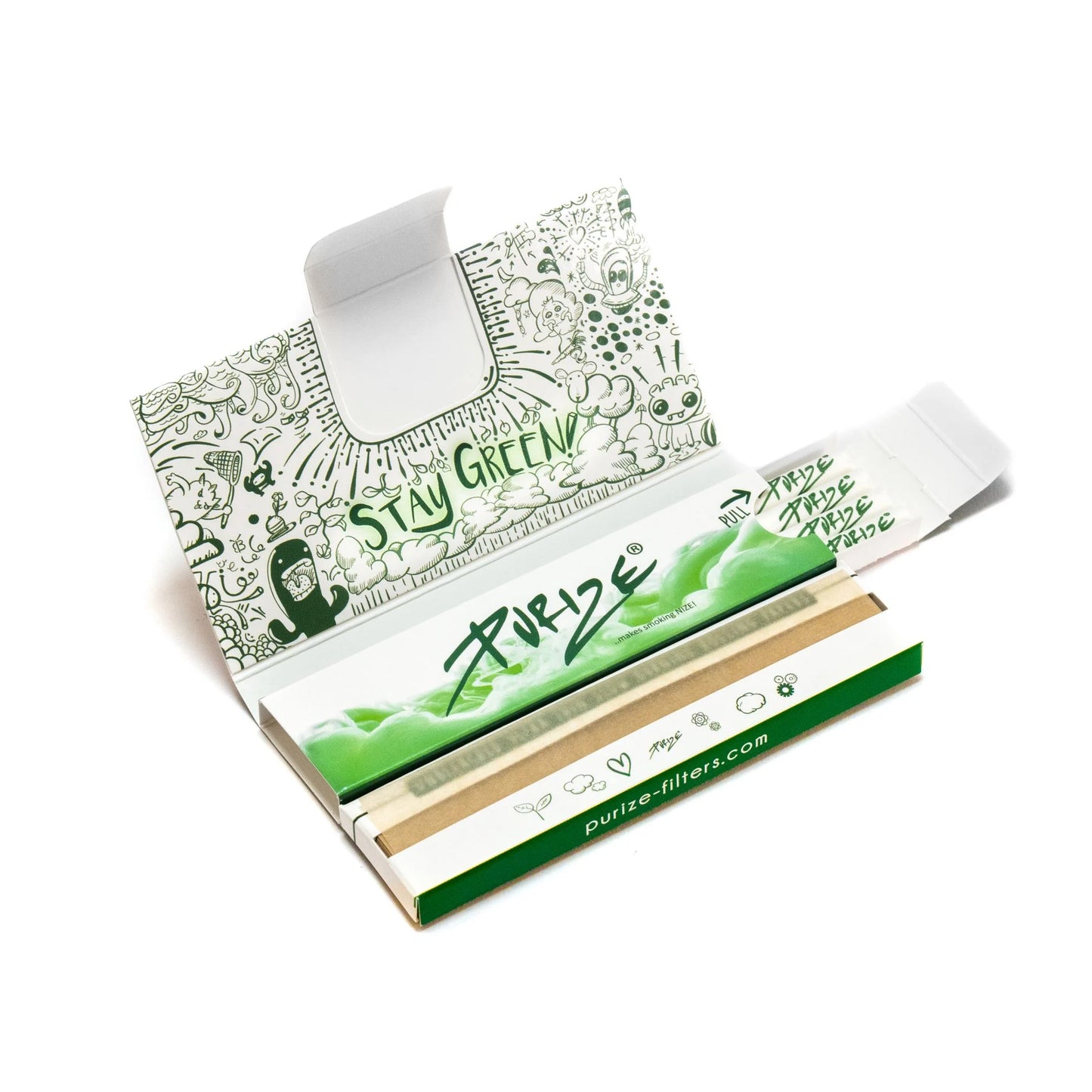 PURIZE Papes 'n' Tips - Longpapers inkl. Aktivkohlefilter