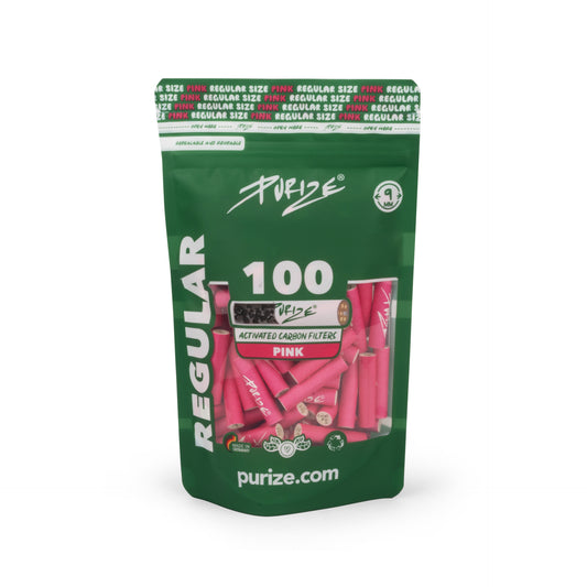 PURIZE Aktivkohlefilter - Regular Size - Ø 9mm - 100er Beutel
