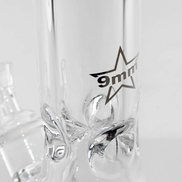 BL Beaker-/ Kolbenbong - stabiles 9mm Glas - Höhe 455mm
