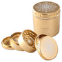 Black Leaf - CNC Flower 5 tlg. Aluminium-Grinder - Ø62mm - dein-Onlineheadshop.de