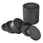 Black Leaf - CNC Flower 5 tlg. Aluminium-Grinder - Ø62mm - dein-Onlineheadshop.de