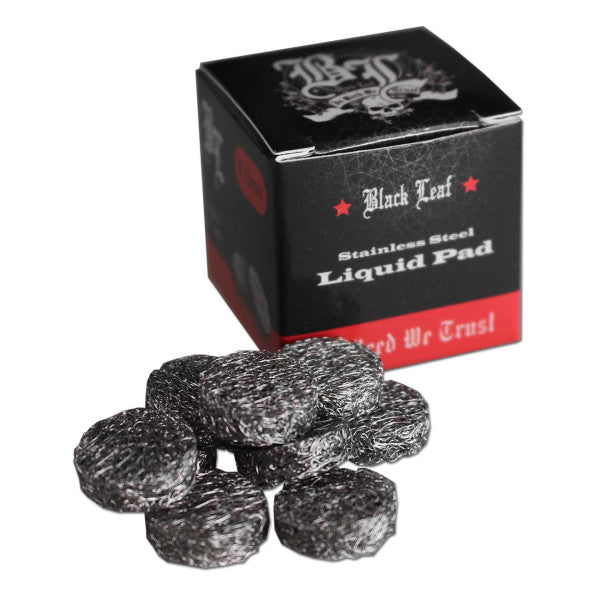 Black Leaf 10x Edelstahl Tropfkissen für Vaporizer Ø 15mm