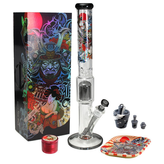 Black Leaf "Ronin & Geisha" Eisbong mit Perkolator Kofferbong-Set Höhe 500mm