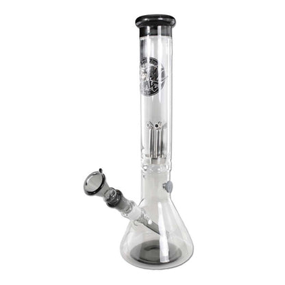 "Black Leaf" Metal Wave Bong - Edelstahl Diffusor - H 380mm