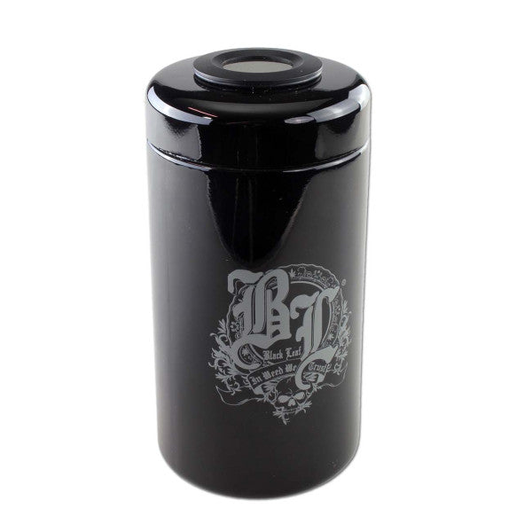 Black Leaf Violettglas mit Thermo-/ +Hydrometer - Tiegel Glas - viele Größen