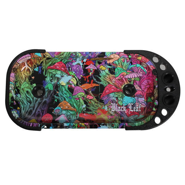 Black Leaf Rolling Console Tray - Cone Filler