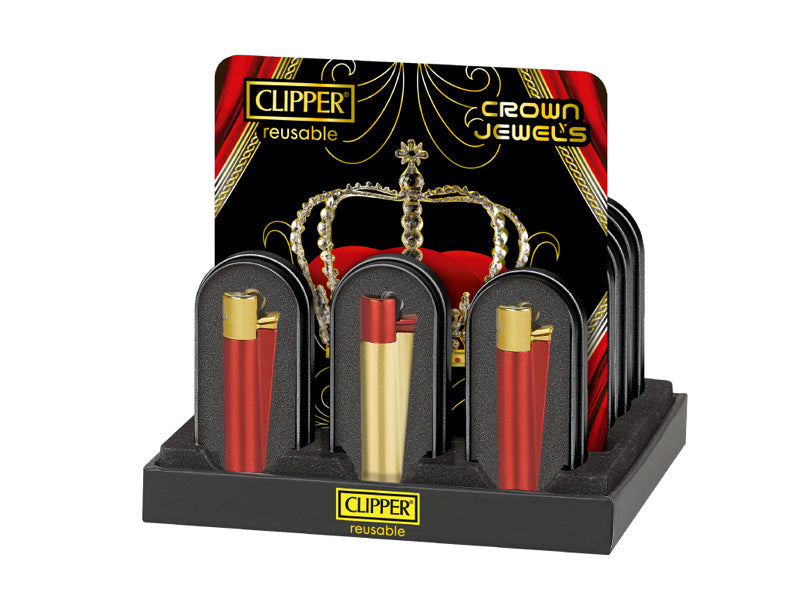 Clipper Feuerzeug - Metallversion - "Crown Jewels"