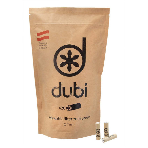 dubi Aktivkohlefilter Packung, 420 Stück, Durchmesser Ø 7mm